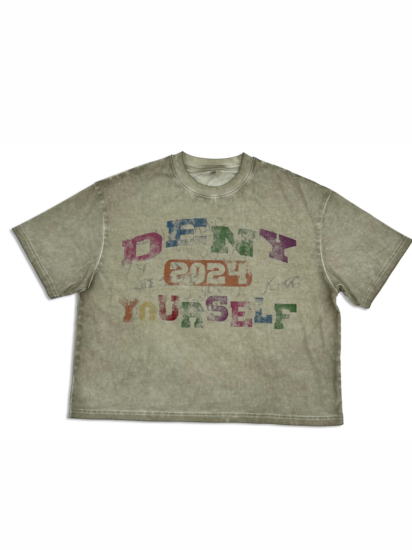 “Denial”  Heavyweight Boxy Tee