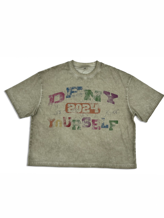 “Denial”  Heavyweight Boxy Tee