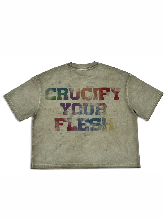 “Denial”  Heavyweight Boxy Tee
